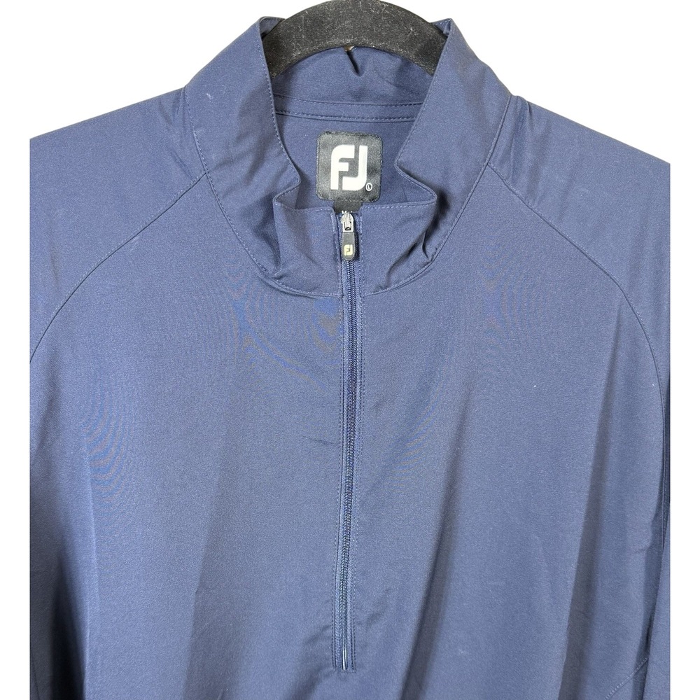 Footjoy Performance 1/2 Zip Jacket Men's Large Blue Long Sleeve Golf‎ Pullover